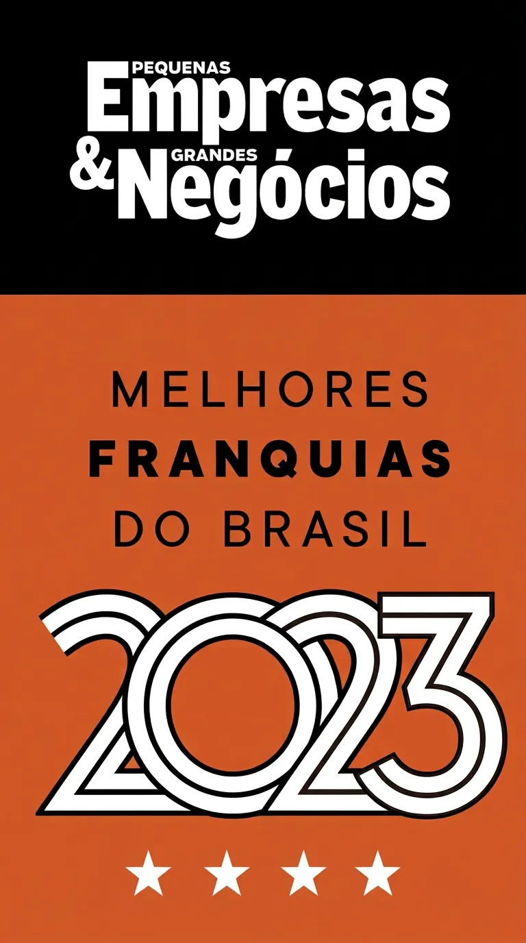 Selo Melhores Franquias do Brasil 2023, revista PEGN